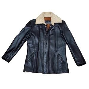 The Leather Factory Pharr Texas Mens sz 42R Bomber Aviator Jacket